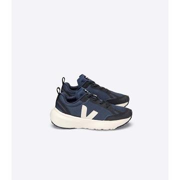 Zapatos Veja CANARY ELASTIC LACE Niños Azul Marino | España 770VRW